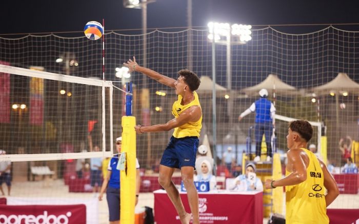 Dupla brasileira venceu egípcios e sauditas nas duas primeiras rodadas (Foto: CBV)