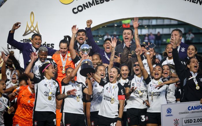Este foi o terceiro título consecutivo da Libertadores do clube (Foto: Rodrigo Gazzanel/Corinthians)