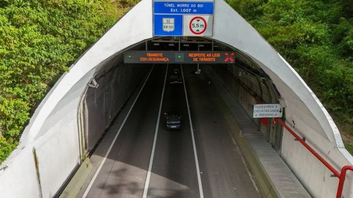Novo sistema é controlado à distância e monitora o túnel 24h (Foto: Divulgação/Arteris)