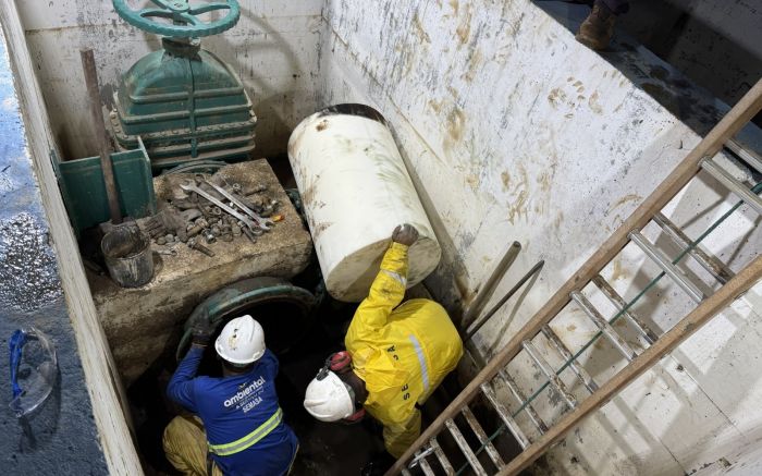 Semasa orienta os moradores da área urbana de Itajaí e Navegantes a economizar água pela manhã (Foto: Divulgação/Semasa)