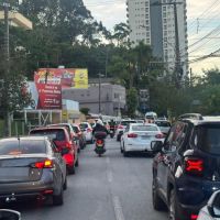 Região tá completamente travada neste fim de tarde