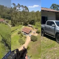 Furto de Hilux mobiliza helicóptero Águia