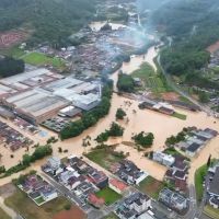 Luiz Alves registrou mais de 100 mm de chuva em três horas