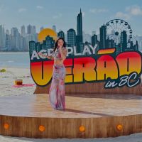 Casal do momento desce pra BC para gravar projeto na praia