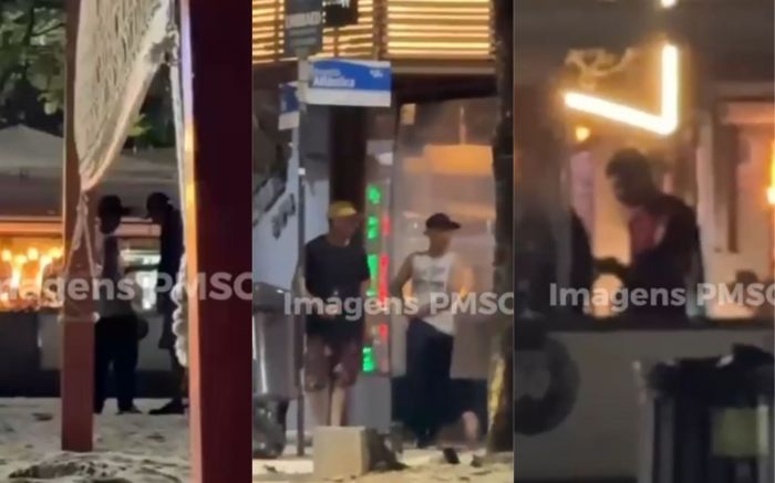 Um usuário foi pego comprando droga, mas pediu pra receber tratamento contra o vício (Foto: Reprodução/PMSC)