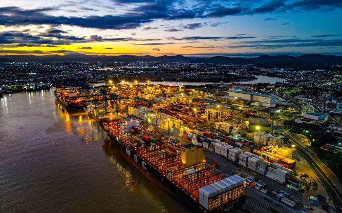 Primeira parte da obra ficou pronta em setembro; conclusão está prevista para 2026 (Divulgação/Portonave)