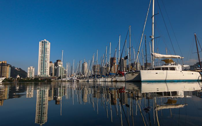 Marina Itajaí tem 405 vagas secas e molhadas (Divulgação/Marina Itajaí)