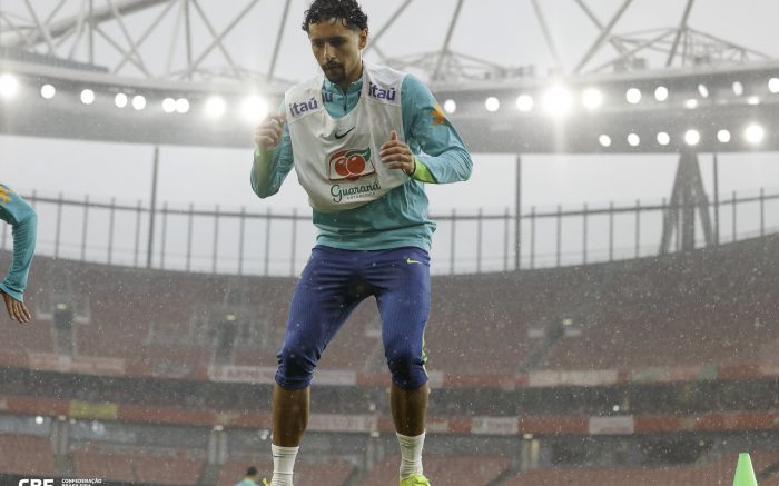 Ancelotti tem a volta de jogadores que estavam machucados, como o zagueiro Marquinhos (Foto: Rafael Ribeiro/CBF)