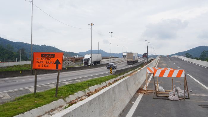 Liberação é da estrutura na marginal do sentido sul da BR
