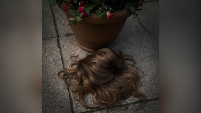 Polícia Científica recolheu a peruca para tentar achar vestígios (Foto: Gerada por IA)