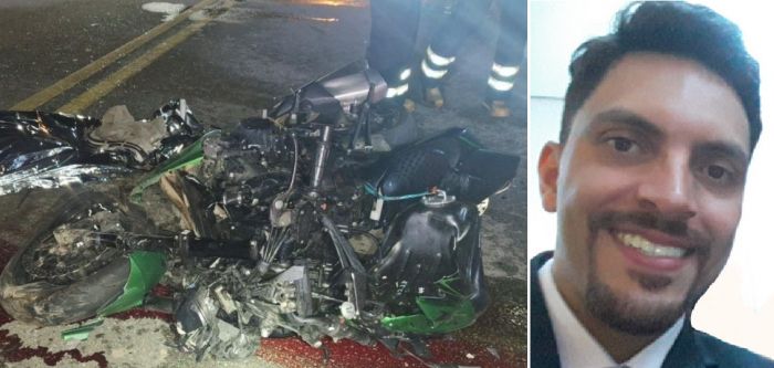 Fábio Ricardo Gonçalves voltava pra Itajaí pilotando uma Kawasaki