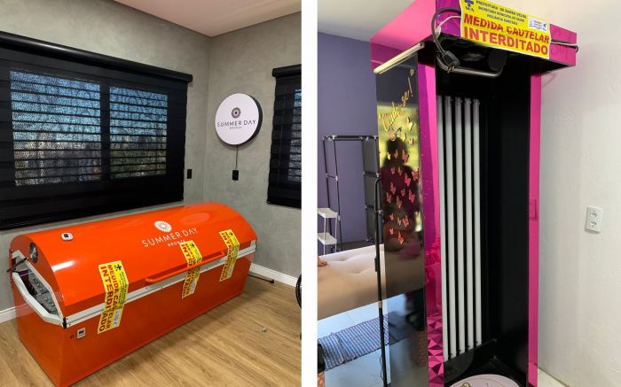 Responsáveis pelos equipamentos passarão por processos criminal e administrativo-sanitário (Foto: Divulgação/Vigilância Sanitária)