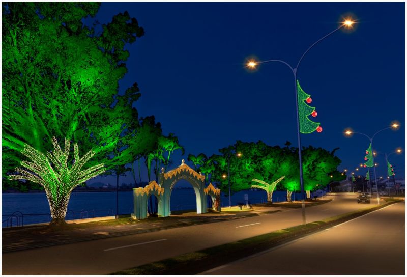 Todos os bairros vão receber atrações natalinas, a exemplo do Parque Náutico Odílio Garcia, em Cordeiros (foto: Divulgação)