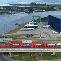 Transporte de transformador gigante da Weg afeta BRs e trânsito em Itajaí