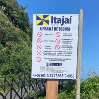 Quase 50 pessoas foram orientadas a desligar o som nas praias de Itajaí