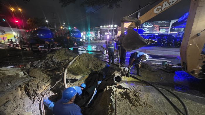 Apesar do calor e de problemas com tubulação, água não faltou em Itajaí, diz Semasa (Foto: Divulgação)