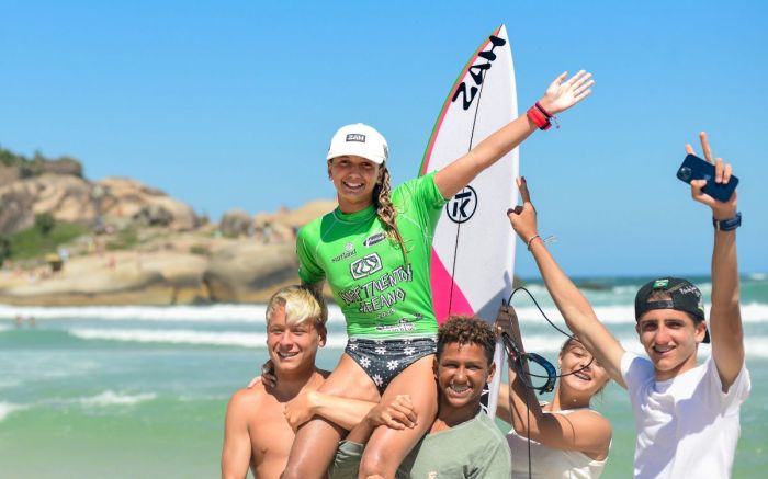 Valentina dominou o circuito de base com 10 títulos de etapa no ano (Foto: Márcio David)