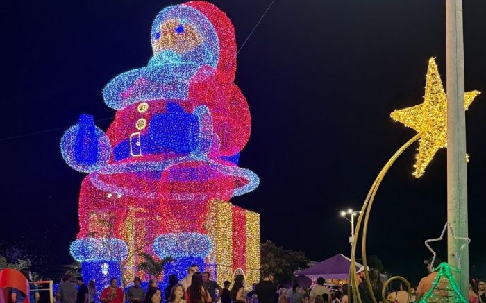 Em 2024, decoração da Praça da Bandeira foi elogiada (Foto: Divulgação)