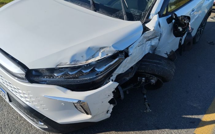 Pancada aconteceu na manhã deste domingo em Tijucas