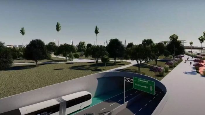 Programa prevê túnel entre Itajaí e Navegantes e sistema integrado de transporte da Amfri