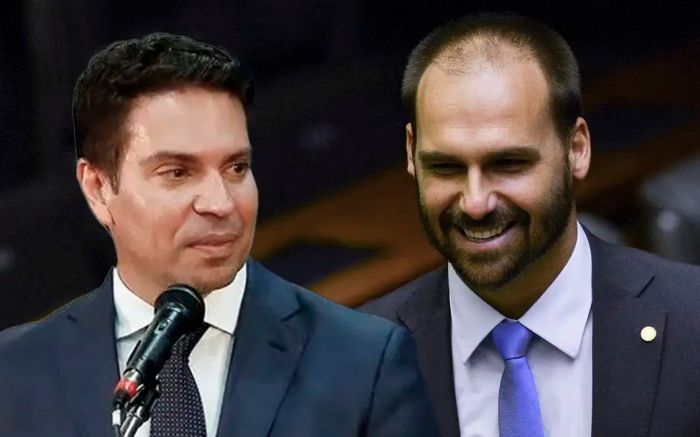 Eduardo Bolsonaro e Alexandre Ramagem tiveram mandatos cassados pela mesa diretora (Foto: Câmara dos deputados)