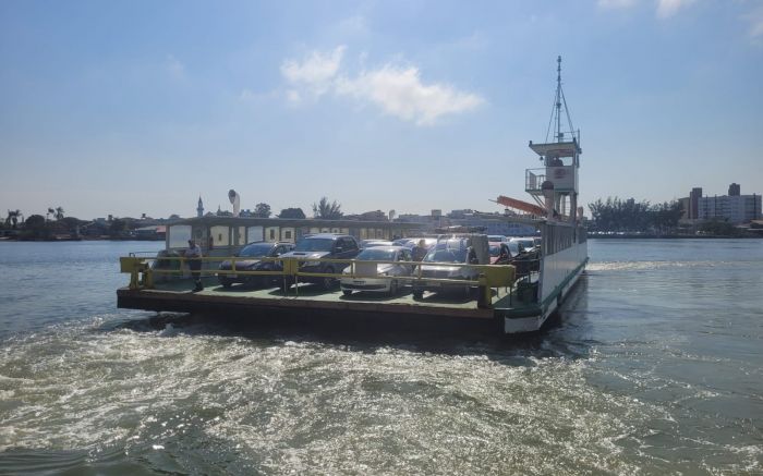 Travessia entre Itajaí e Navegantes tá funcionando sem interrupção (Foto: Divulgação)