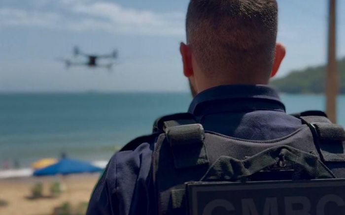 Apenas drones da GM e da PM e o helicóptero da Polícia Militar estão autorizados