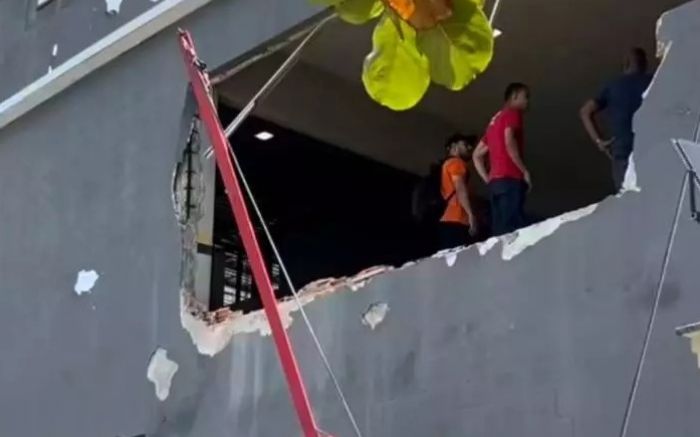 Apesar do susto, ninguém ficou ferido