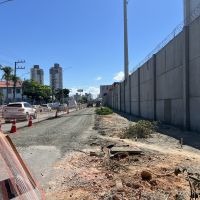 Obra na rua Silva detona 15 árvores e mexe com circulação no centro