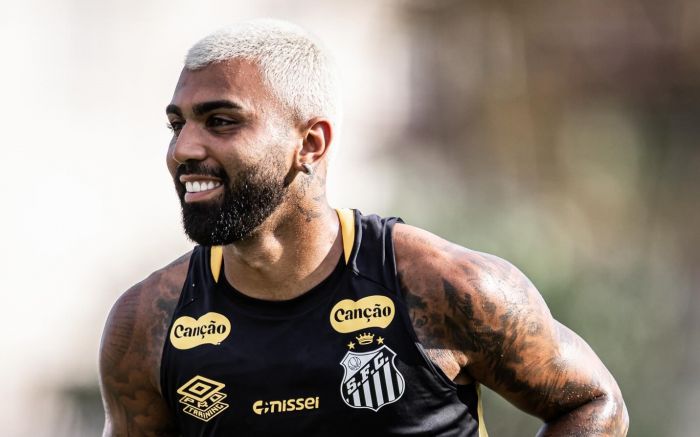 Gabigol já se apresentou ao Santos para o início da pré-temporada (Foto: Raul Baretta/Santos)