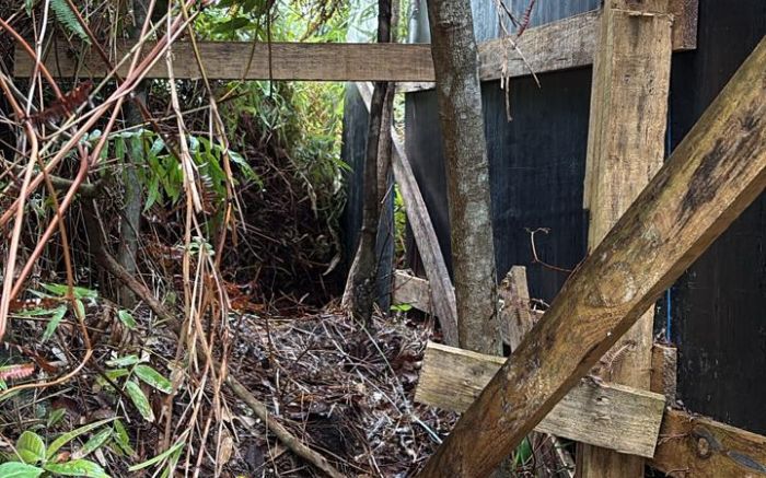 Prefeitura diz que só parte do morro está interditada até a inauguração do complexo, em 2027 (Foto: Leitor Diarinho)