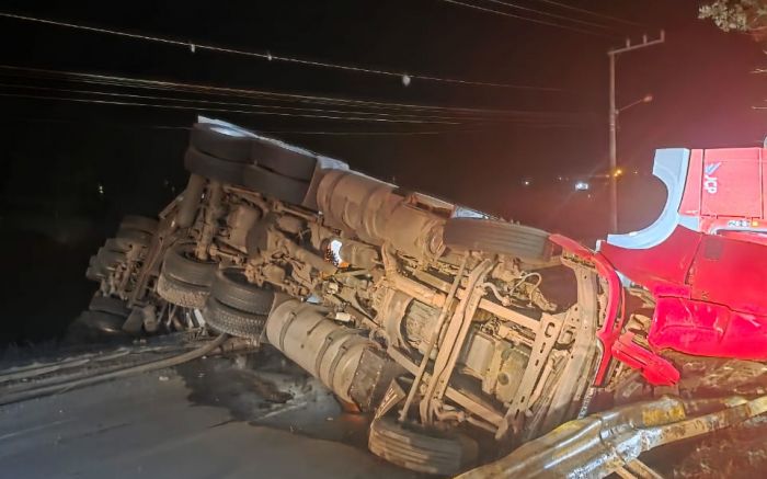 Batida foi por volta das 3h50