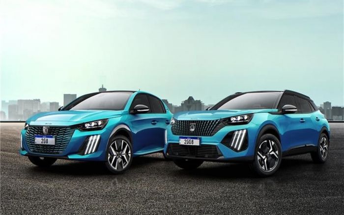 Azul Obsession dá novos reflexos aos Peugeot 208 e 2008 da linha 2026 (Foto: Divulgação)