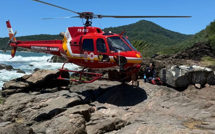 Menino estava em parada cardíaca e foi ressuscitado (Foto: Divulgação/CBMSC)