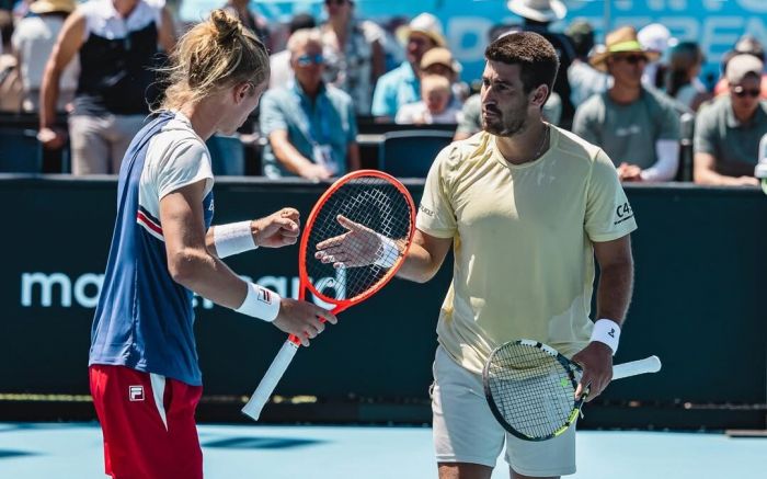 Esta é a primeira vez que Matos e Luz alcançam esta fase no Grand Slam da Austrália (Foto: Australian Open) 
