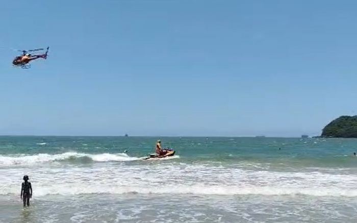 Acidente foi no centro da praia