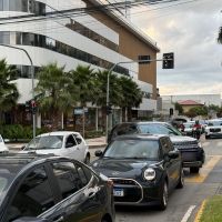 Congestionamento começa a dar as caras em Itajaí e BC