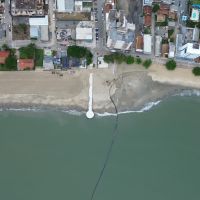 Praia Central começa a ser liberada após alargamento da faixa de areia