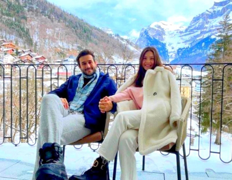 GUILHERME CATTANI, advogado especializado na área de estética, e a esposa, LUANA TRAUTWEIN, deixaram Balneário Camboriú rumo aos Alpes Suíços