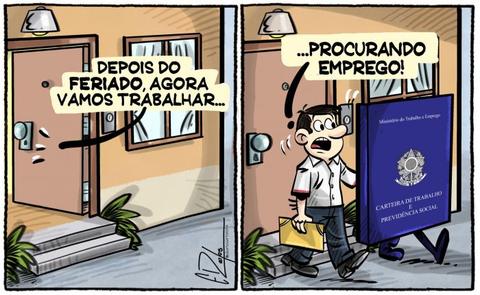 Depois do feriado de trabalho