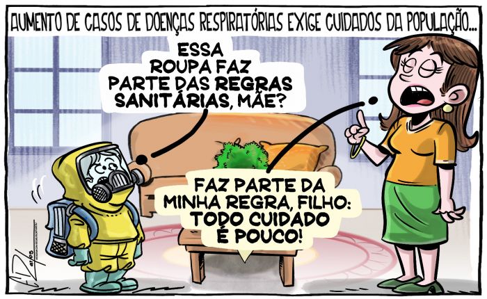 Cuidado com os casos de doenças respiratórias