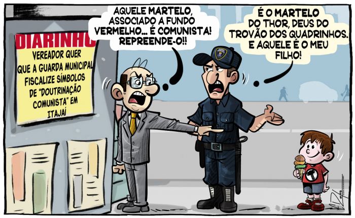 Vereador contra símbolos comunistas
