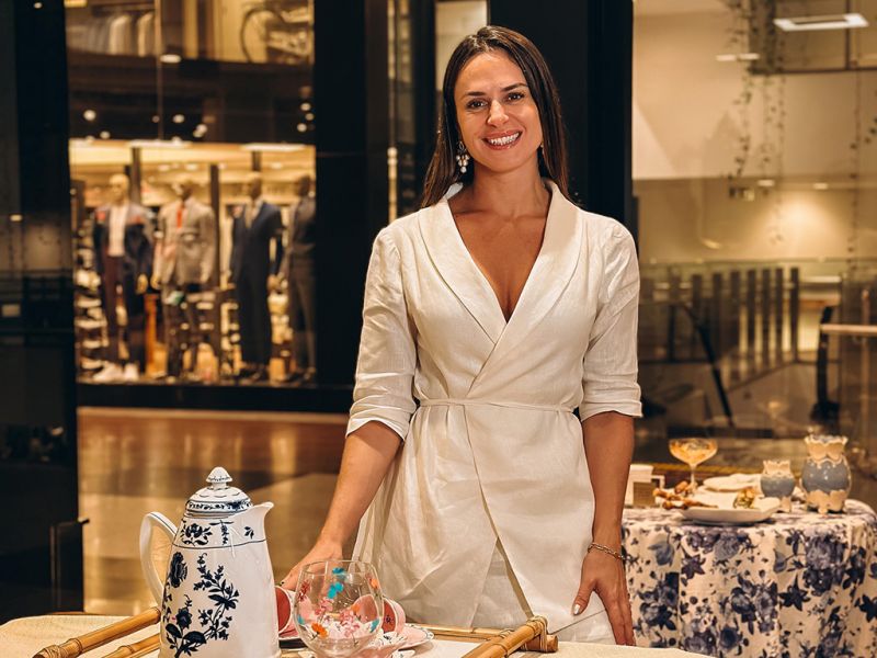 Mesa Posta - A empresária Marina Marques, de Balneário Camboriú, levou suas peças de mesa posta para expor em Joinville. A Marina Marques Casa inaugurou uma pop-up store no Shopping Mueller, que ficará aberta até o fim do inverno. (foto: Divulgação)