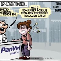 Barulho do ar-condicionado de farmácia