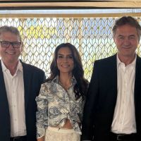 Gil com Ticiana e Joesley Batista