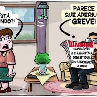 Greve estadual dos eletricitários da Celesc