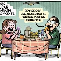 Discussão por açúcar em São Vicente