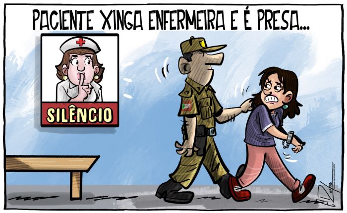 Paciente xinga enfermeira e é presa em postinho de saúde em em Itajaí