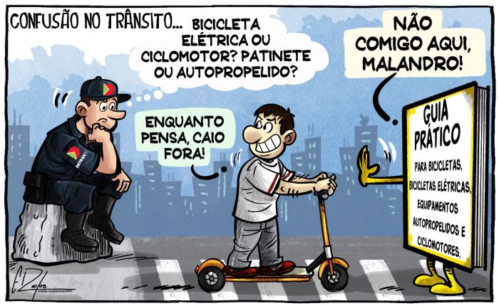 Detran cria guia pra diferenciar bikes elétricas, patinetes e ciclomotores