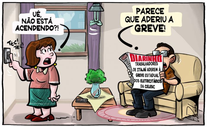 Greve estadual dos eletricitários da Celesc